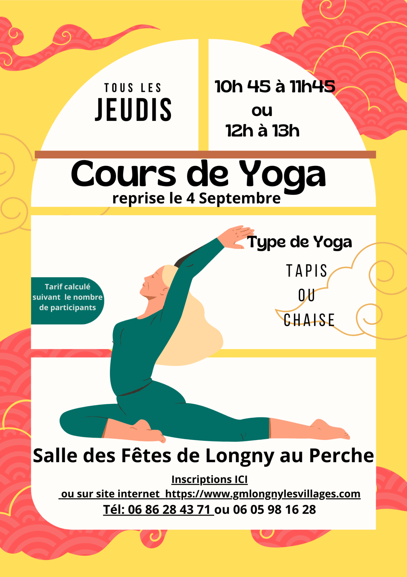 Cours de yoga